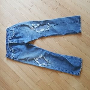 2000s Thrashed Levis Button Fly